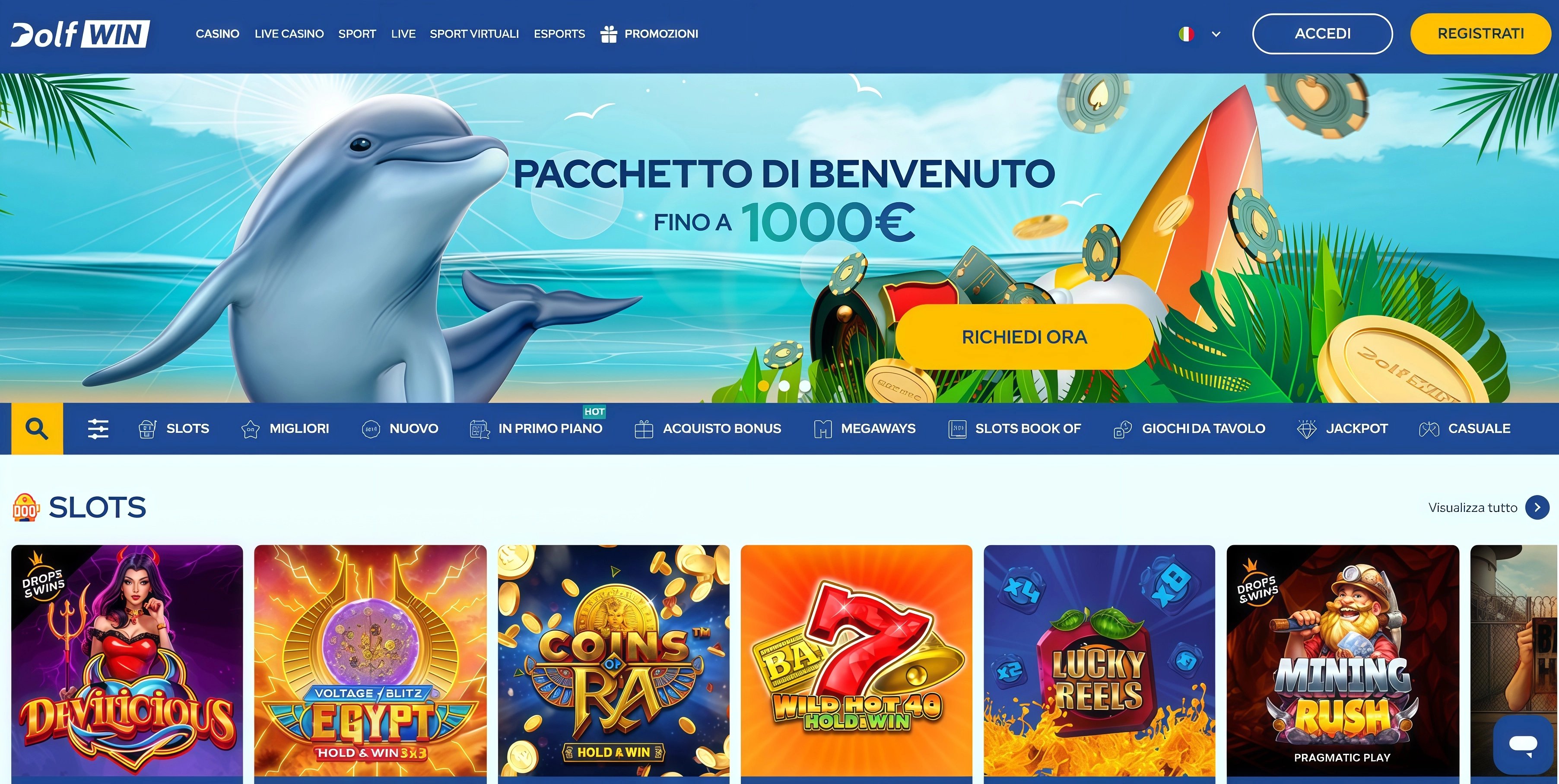 DolfWin il top per gli utenti da mobile