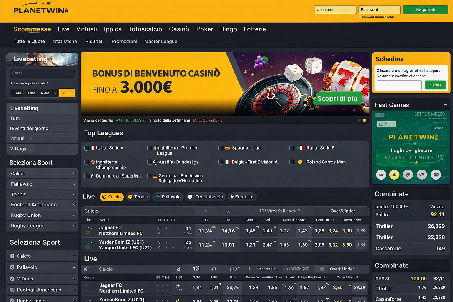 Planetwin: la sua popolarità in Italia continua a crescere