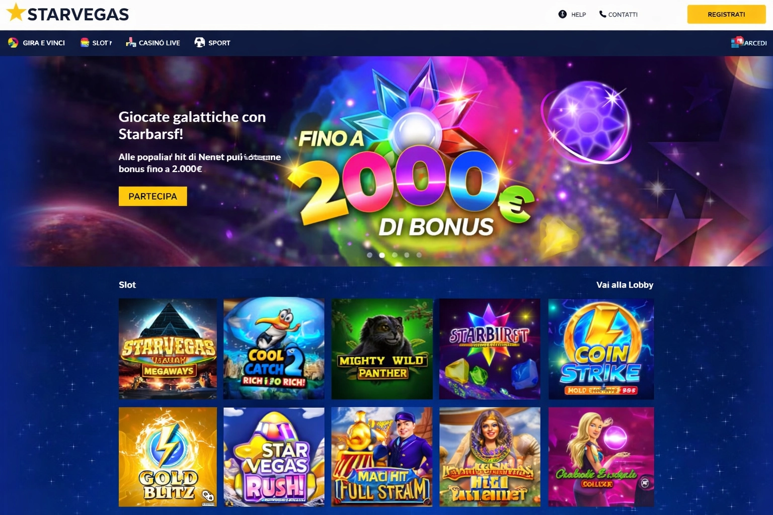 Starvegas: l’efficienza elvetica al servizio dei giocatori italiani