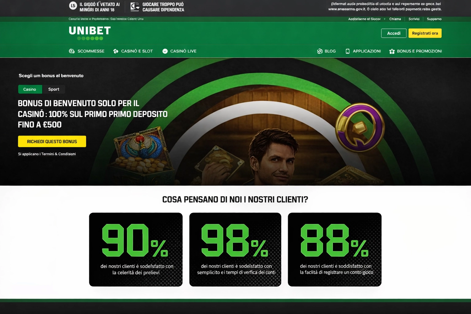 Unibet: la concretezza nordica si fa sentire